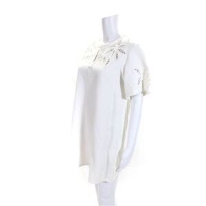 See by Chloe white cotton dress with cut-out design size 34